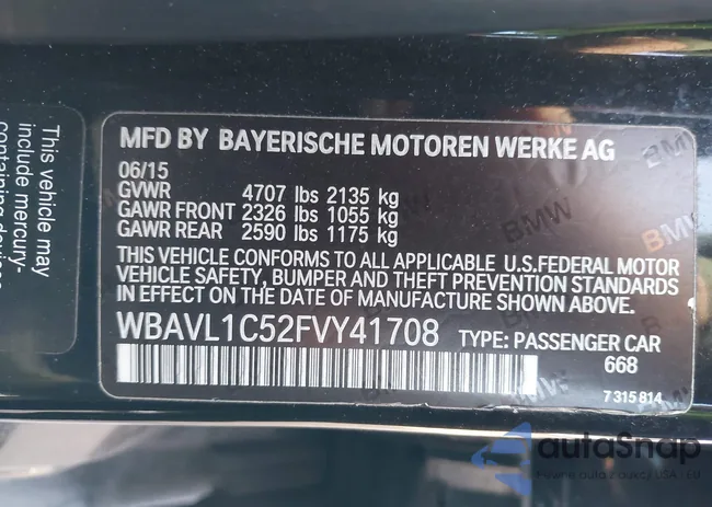 WBAVL1C52FVY41708: 44422823