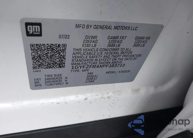 1GYFZFR4XPF103713: 44422933