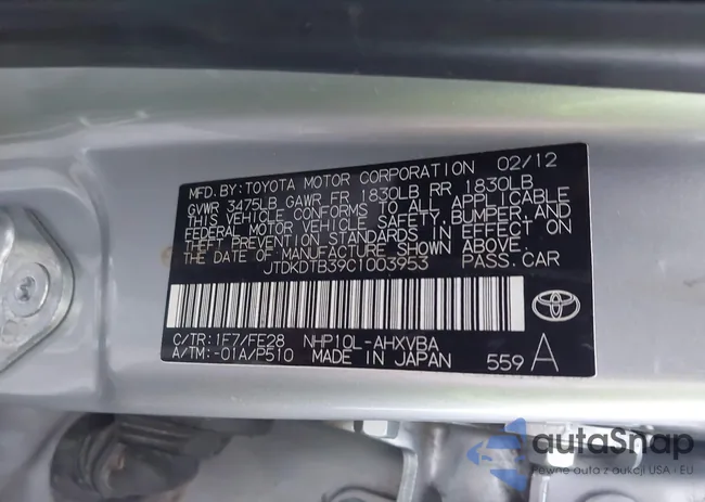 JTDKDTB39C1003953: 44423024