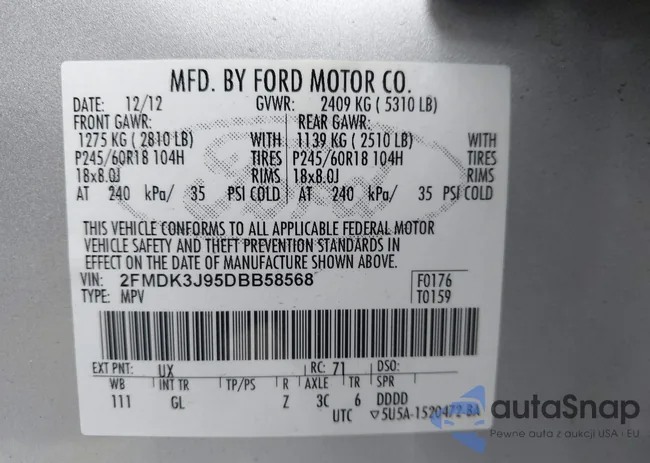 2FMDK3J95DBB58568: 44423101