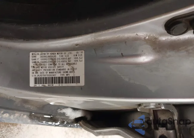 JHLRD78875C052457: 44423237