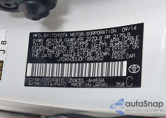 JTDKN3DU0F1880452: 44422408