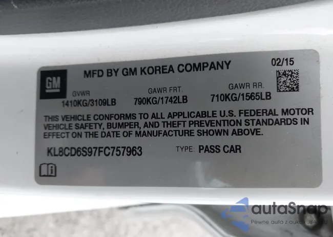 KL8CD6S97FC757963: 44422550