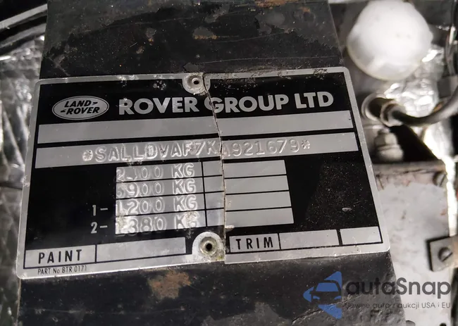 SALLDVAF7KA921679: 44422582