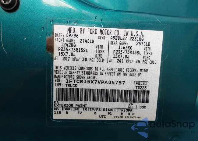 1FTCR15X7VPA05757: 44422703