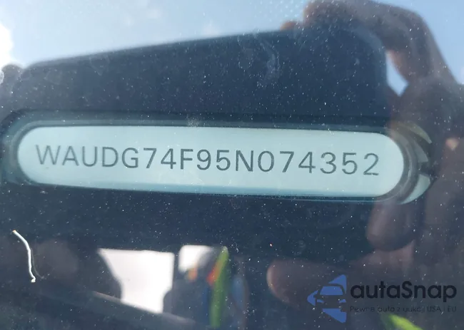 WAUDG74F95N074352: 44422711