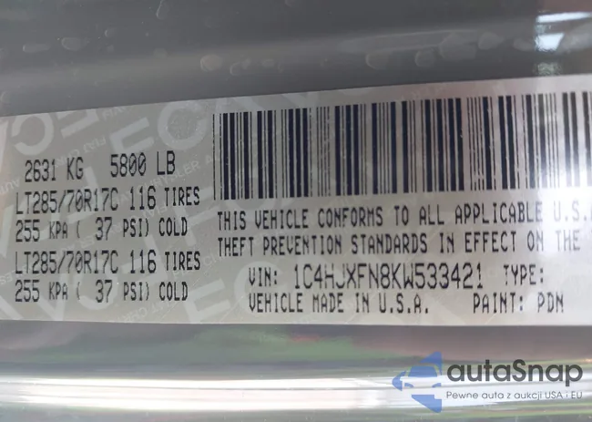 1C4HJXFN8KW533421: 44423869
