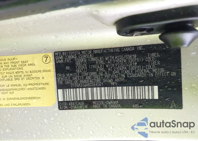 2T2GA31U46C044561: 44423924