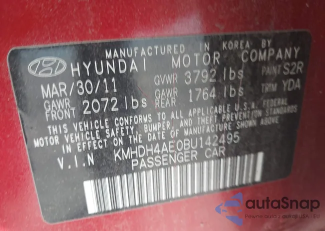 KMHDH4AE0BU142495: 44423950