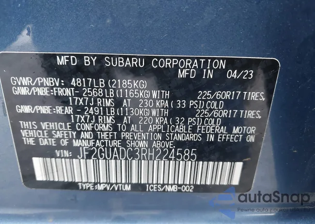 JF2GUADC3RH224585: 44424109