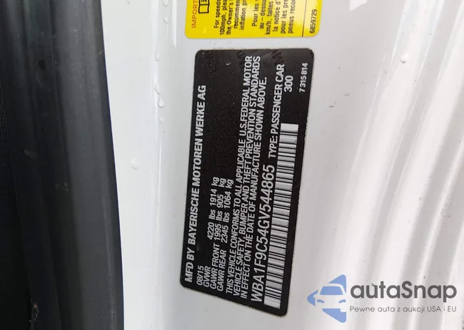 WBA1F9C54GV544865: 44423480