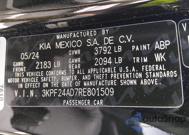 3KPF24AD7RE801509: 44423490