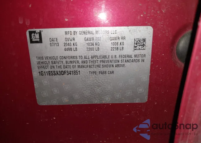 1G11E5SA3DF341851: 44423688