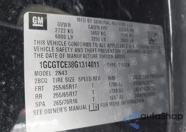 1GCGTCE38G1314011: 44423711