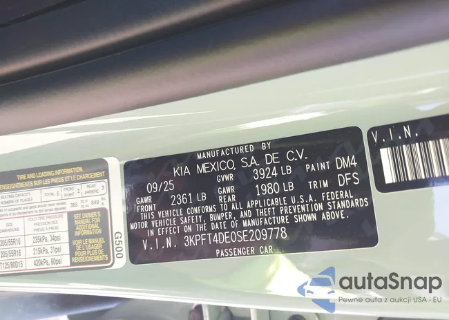 3KPFT4DE0SE209778: 44423735