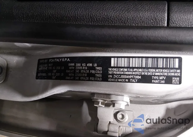 ZACCJBBB4HPF70884: 44423743