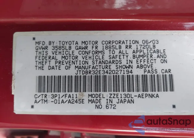 JTDBR32E342027194: 44423800