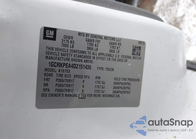 1GCRKPEA4DZ151436: 44423805