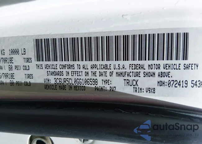 3C6UR5CL0GG106598: 44424815