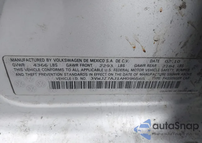 3VWJZ7AJ1AM096565: 44424865