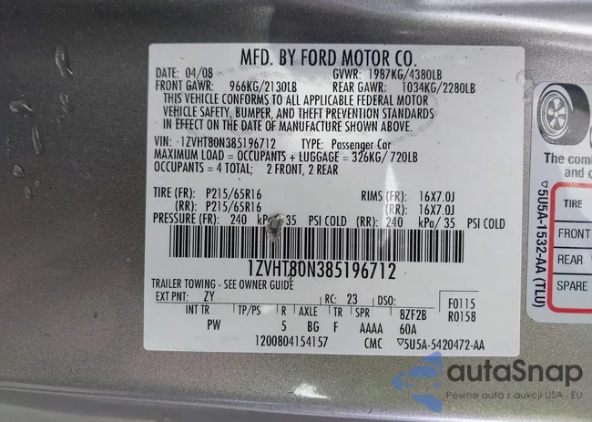 1ZVHT80N385196712: 44424906