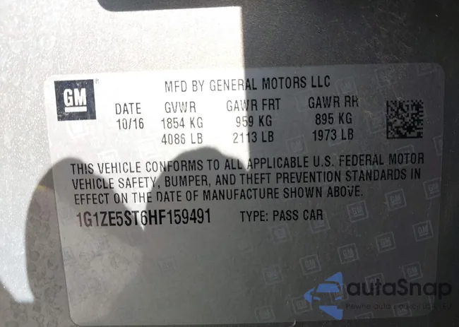 1G1ZE5ST6HF159491: 44424912