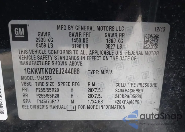 1GKKVTKD2EJ244086: 44424929