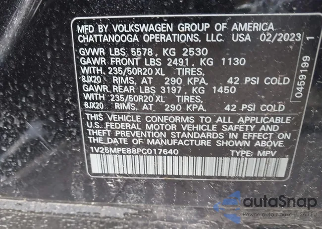 1V25MPE88PC017640: 44425236