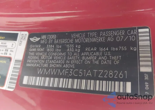 WMWMF3C51ATZ28261: 44425255