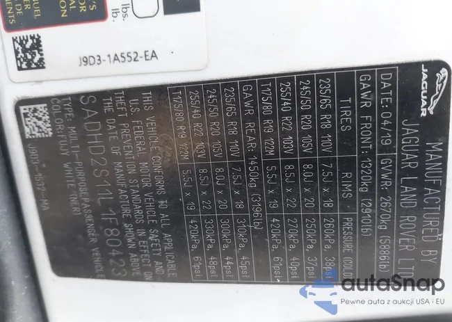 SADHD2S11L1F80423: 44425321