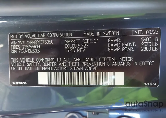 YV4L12RN8P1375950: 44425352