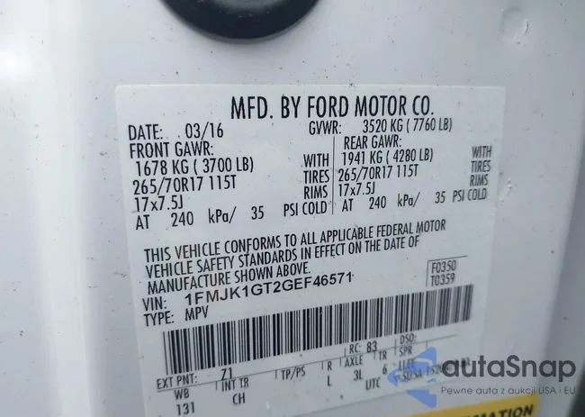 1FMJK1GT2GEF46571: 44425395