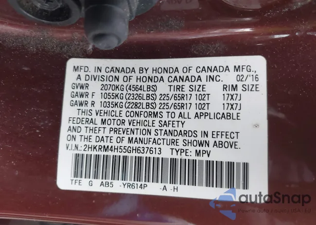 2HKRM4H55GH637613: 44424689