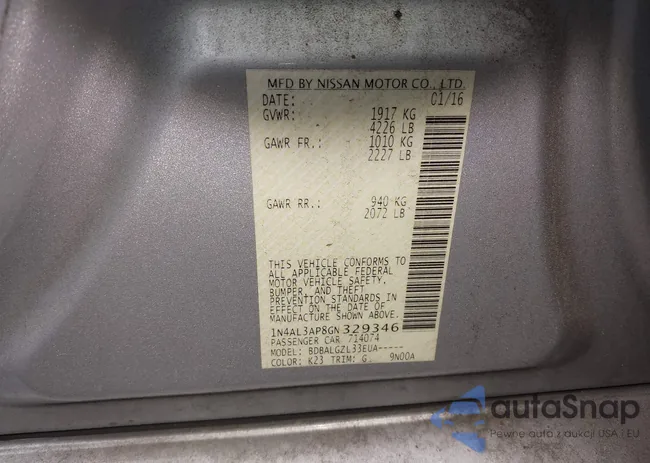 1N4AL3AP8GN329346: 44425952