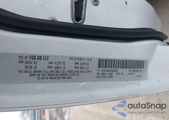 2C3CCAAG2FH922025: 44426014