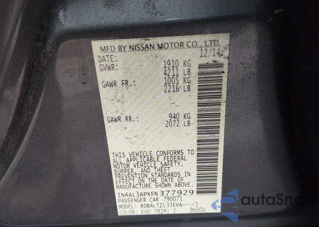 1N4AL3APXFN377929: 44426103