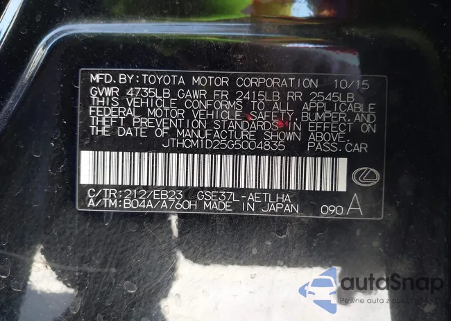 JTHCM1D25G5004835: 44426158