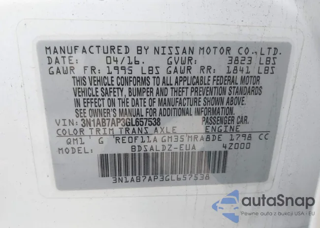 3N1AB7AP3GL657538: 44426232