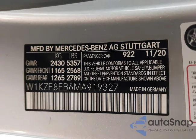 W1KZF8EB6MA919327: 44425441