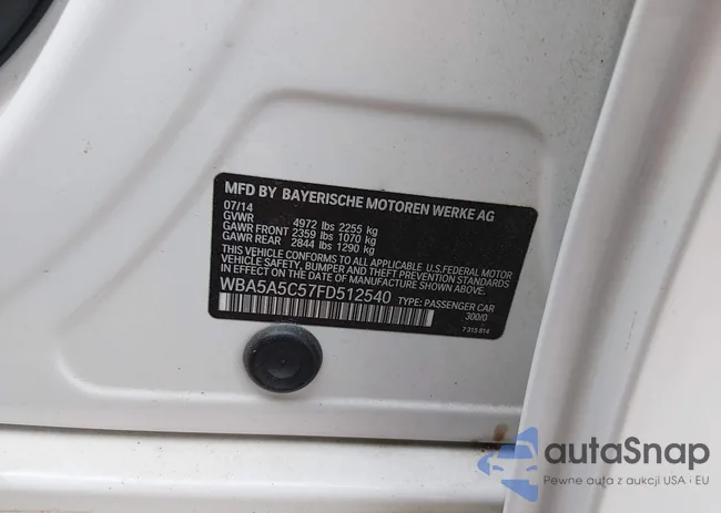 WBA5A5C57FD512540: 44425710