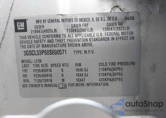 3GSCL33P68S690571: 44425711