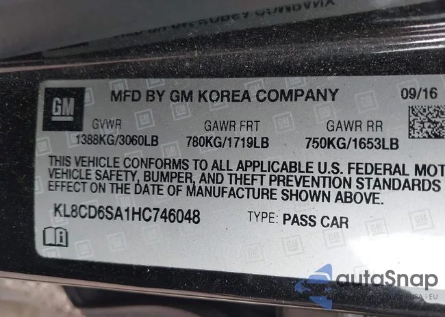 KL8CD6SA1HC746048: 44426955