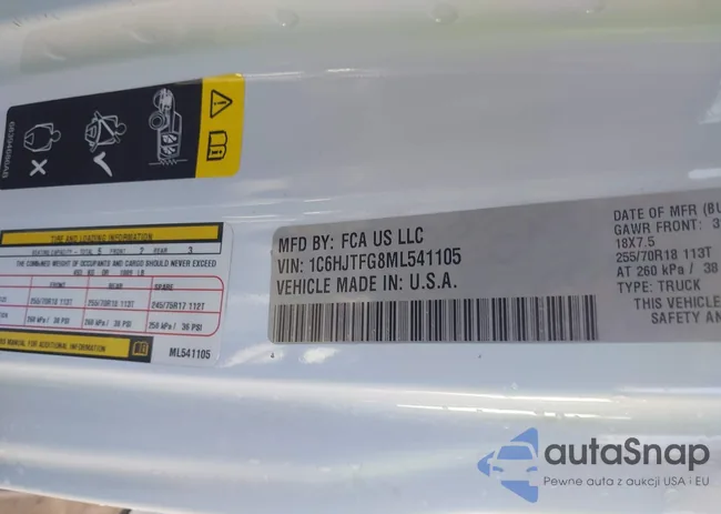 1C6HJTFG8ML541105: 44427048