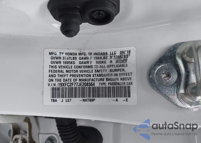 19XFC2F77JE208564: 44427120