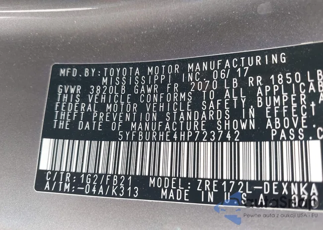 5YFBURHE4HP723742: 44427153