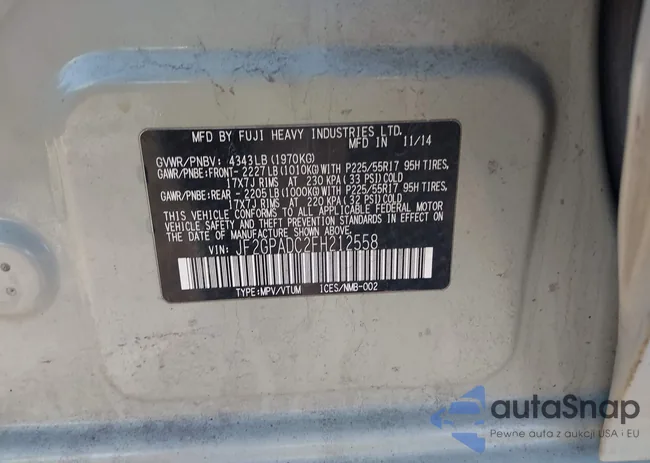 JF2GPADC2FH212558: 44427155