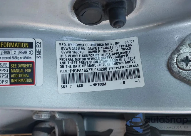 1HGFA16577L080200: 44427178