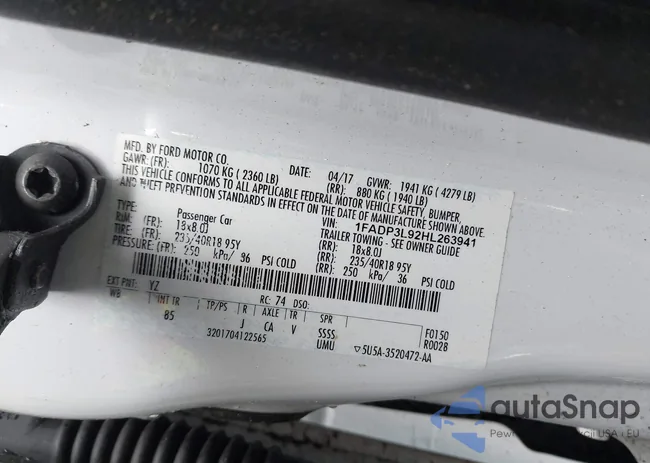 1FADP3L92HL263941: 44427212