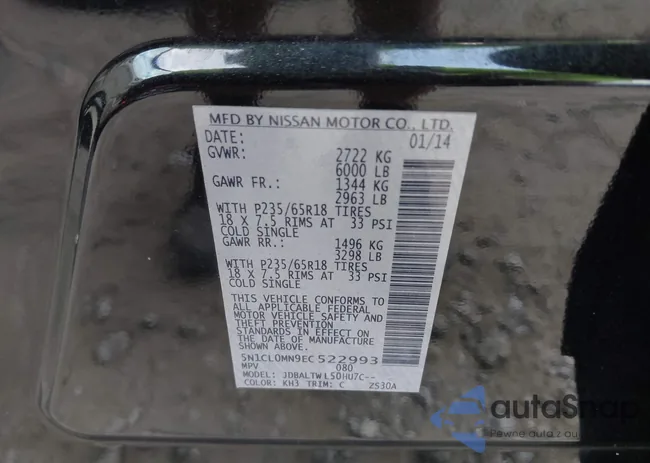 5N1CL0MN9EC522993: 44426733