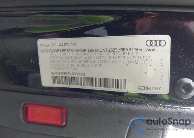 WAUB4CF51KA088553: 44426770